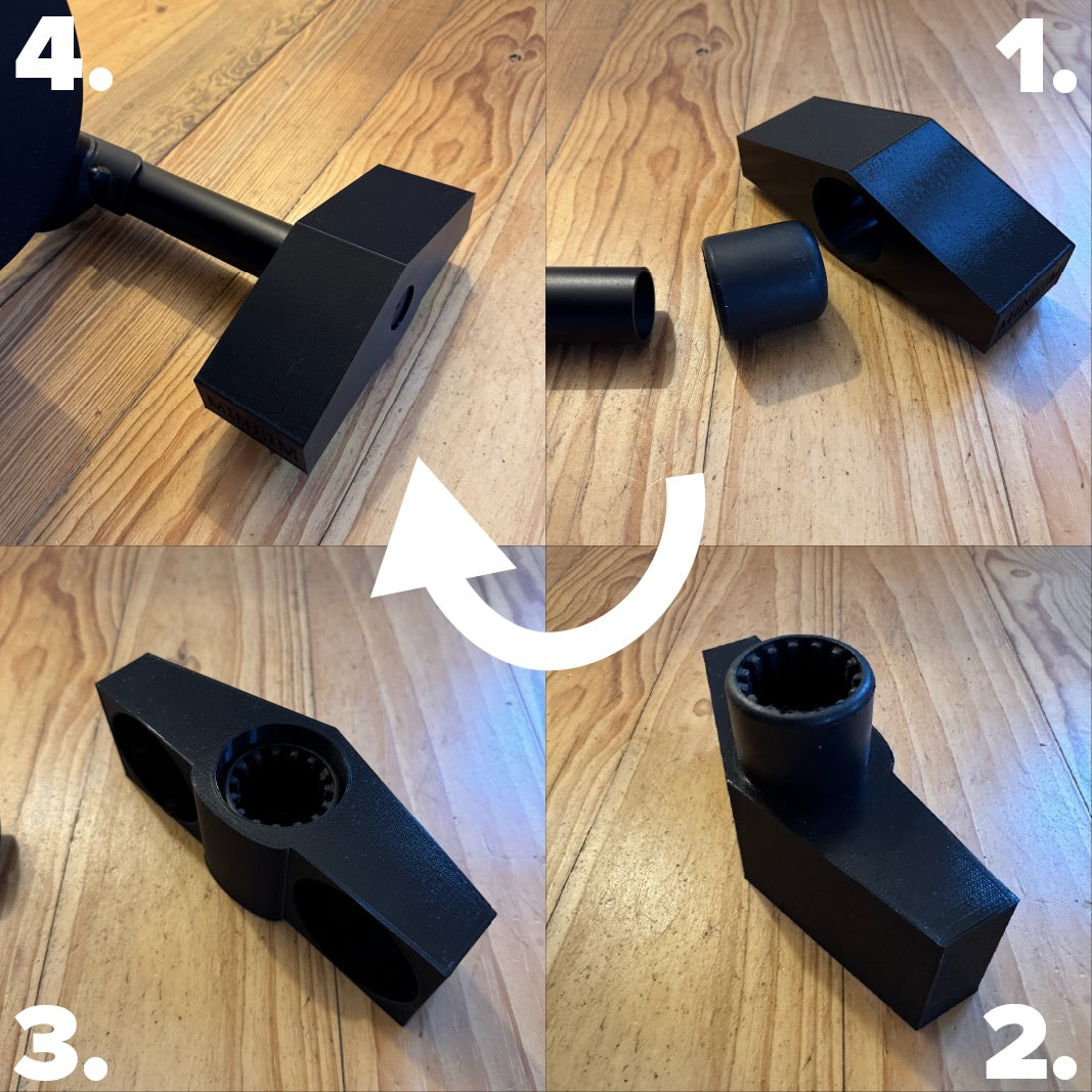 Rocker Feet 1 by MiniJim - compatible with Wahoo Kickr Core Bike Trainer