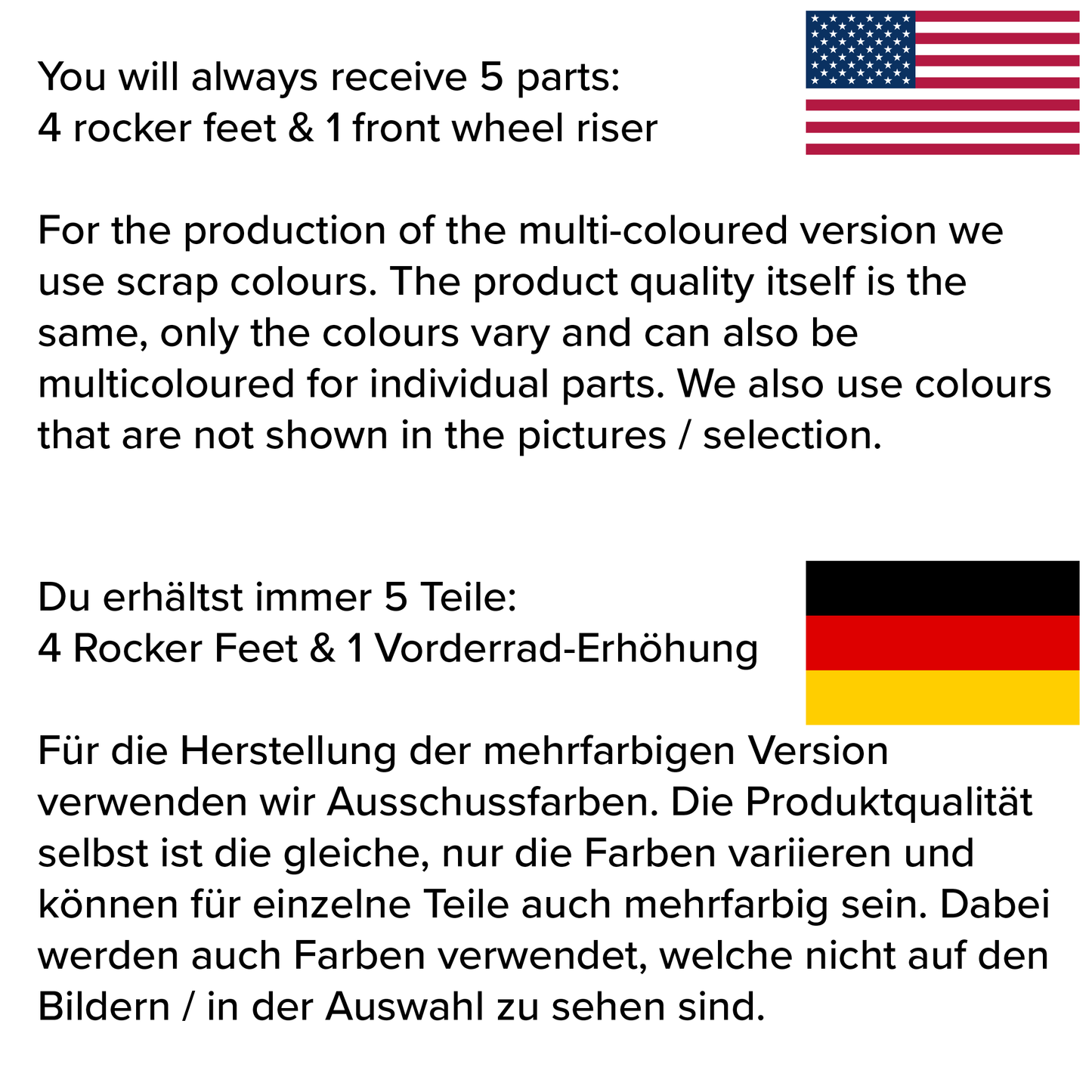 Rocker Feet 1 by MiniJim - compatible with Wahoo Kickr Core Bike Trainer