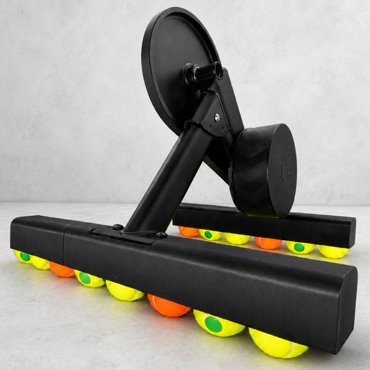 ROCKERON Axis für Wahoo KICKR CORE 2 mit gelben, grünen und orangefarbenen Motion Balls